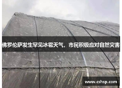 佛罗伦萨发生罕见冰雹天气，市民积极应对自然灾害