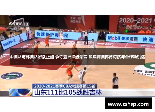 中国队与韩国队激战正酣 争夺亚洲顶级荣誉 聚焦两国体育对抗与合作新机遇